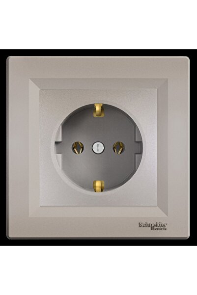 Schneider Electric Bronz Topraklı Priz Çerçeveli - Eph2900169