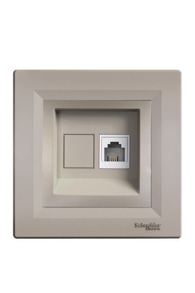 Schneider Electric Schneider Asfora Plus Bronz Rj11 - 4 Kontaklı Telefon Priz...