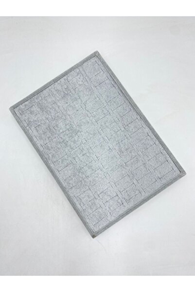 Genel Markalar Batırmalı Yüzük Tablası Gri Kadife