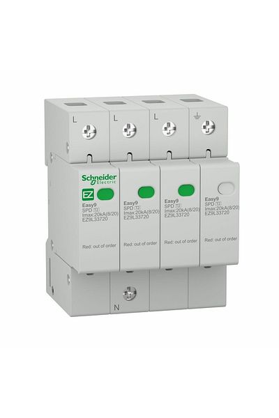 Schneider Electric Schneider Easy9 3 Pole-n 40ka Surge Arrester Ez9l33745