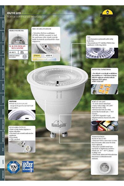 Yüksek Kaliteli Led G10 Tasaruflu Işık Iç Dış Mekan Kullanımı Led