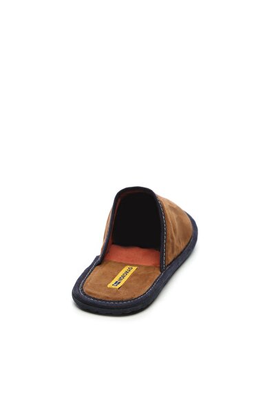 NORDIKAS Ανδρικές δερμάτινες παντόφλες casual 104 537 Erk Slippers