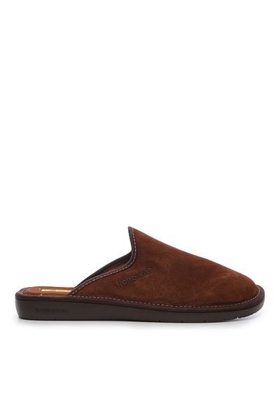 NORDIKAS Men's Leather Casual Slippers 104 131 Erk Slippers