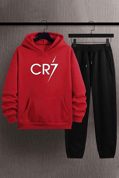uyguntarz Unisex-Cr7-Trainingsanzug-Set