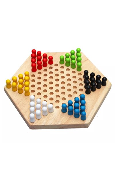 GÜMÜŞTEL EL SANATLARI Ahşap Yıldız Çin Daması