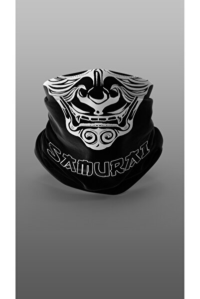 Yeles قناع ساموراي لراكبي الدراجات النارية باللون الأبيض وياقة الرقبة الخارجي...