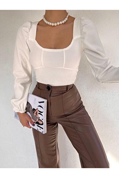 SHEYMA بلوزة قصيرة بمظهر مشد