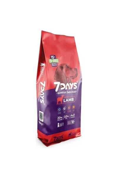 7DAYS 7 Days Kuzu Etli Yetişkin Köpek Maması 18 Kg