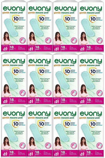 Evony Günlük Mesane Pedi Ekstra Uzun 216 Adet (12pk*18)