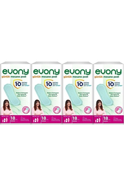 Evony Günlük Mesane Pedi Ekstra Uzun 72 Adet (4pk*18)
