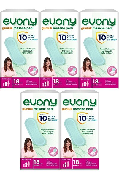 Evony Günlük Mesane Pedi Ekstra Uzun 90 Adet (5pk*18)