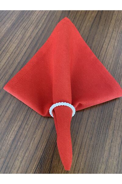 Zeren Home Безтурботна серветка для сервірування столу, набір з 6 штук, червона