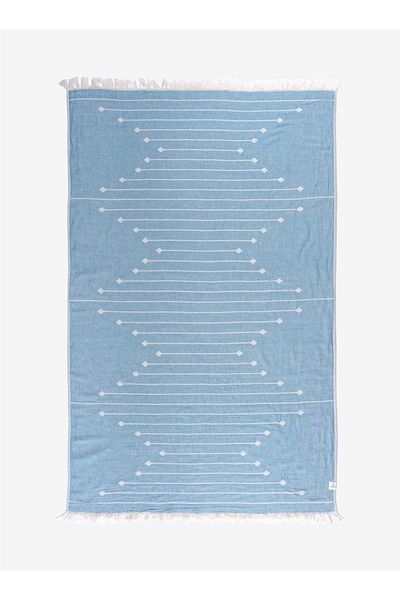 Barine Wrap canapea din bumbac albastru Southwestern - 130x170