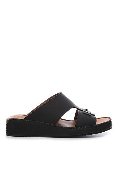 Sauro Shoes Men's Leather Slippers - 731 2411 Model