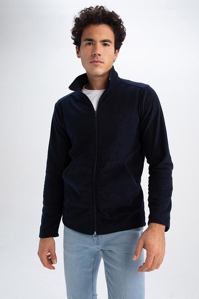 DeFacto Regular Fit Polar Stand-up Collar Sweatshirt
