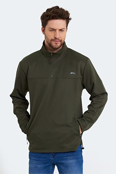 Slazenger Send Erkek Sweatshirt Haki