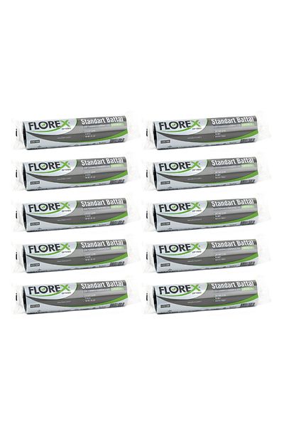 Florex Black Garbage Bag - 72x95 Cm, Oversize, 10 Pieces Roll (100 Pieces)