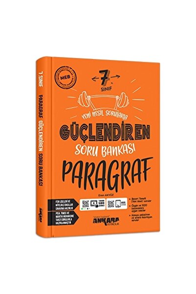 kitabın başkenti ankara yayıncılık 7. Sınıf Güçlendiren Paragraf Soru Bankası Yeni Nesil 2023