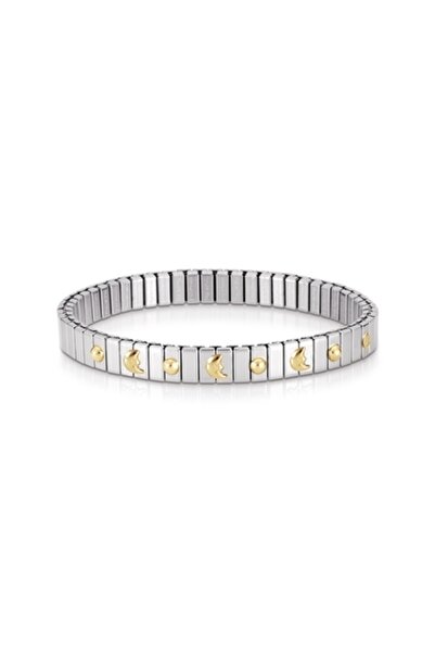 NOMİNATİON Extensıon Bracelet (s) In Stainless Steel With 18k Gold (3 Symbols) (006_moon)