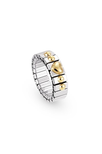 NOMİNATİON Extensıon Rings (s) In Stainless Steel With 18k Gold And 1 Symbol (005_heart)