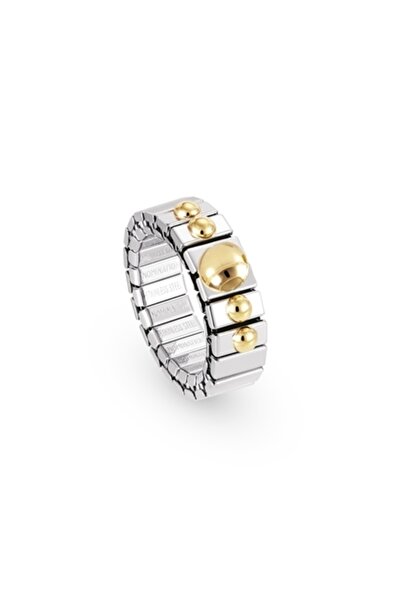 NOMİNATİON Extensıon Rings (s) In Stainless Steel With 18k Gold And 1 Symbol (008_ball)