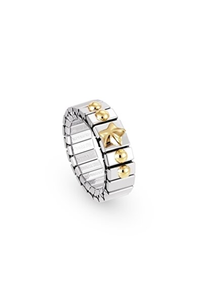 NOMİNATİON Extensıon Rings (s) In Stainless Steel With 18k Gold And 1 Symbol (007_star)