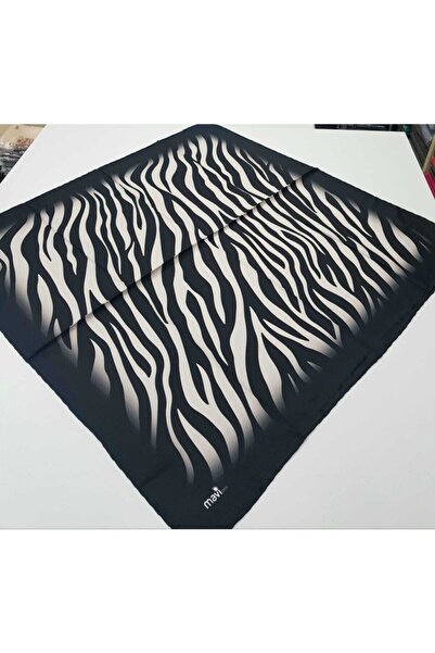 Mavi İpek Eșarfă Tiwil Model Zebră Eșarfă Tivil