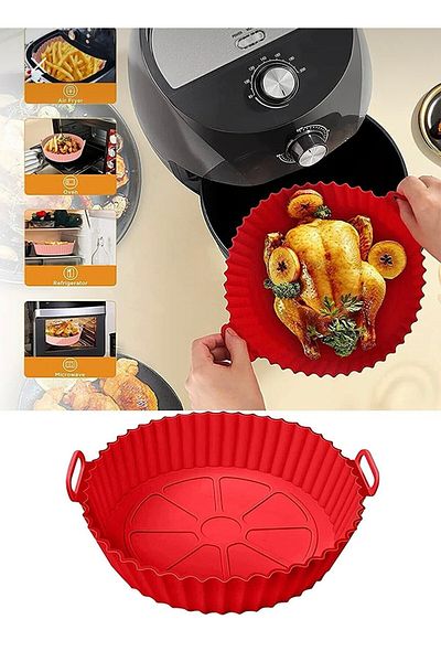 KÜÇÜK EW Airfryer Silicone Cooking Container - Air Fryer Container - Airfryer Accessory - Compatible with All Airfryers
