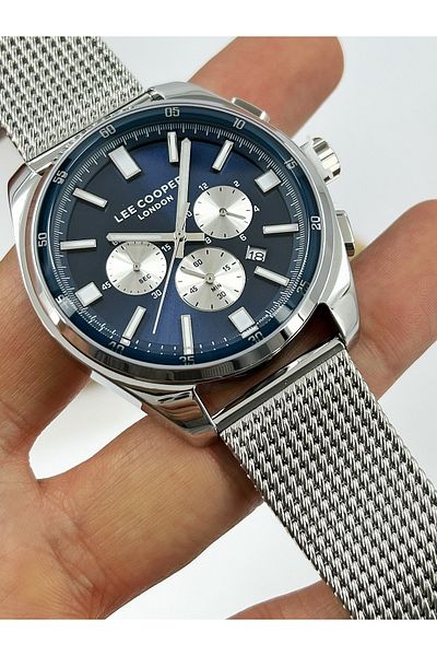 Lee Cooper 5 Atm Waterproof Steel Cord Men's Wrist Watch - Functions Active