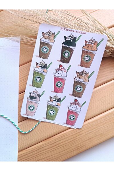 EyER Shoping Nalepnica sa kafijom pogodna za bullet journal