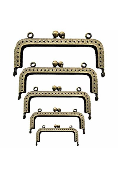 orhanucuzluk Щипка за портфейл, квадратна, антична (1 брой) 8 см