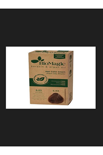 BIOMAGIC Doğal Organic 6.03 Kahve Köpüğü Kalıcı Krem Saç Boyası 60 Ml ….307