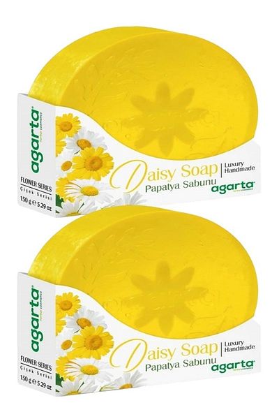 Agarta Natural Flower Garden Soap Chamomile 150g X 2 Pieces