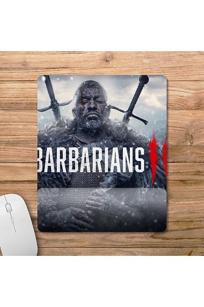 Pixxa نموذج لوحة الماوس Barbarians II مع دعم المعصم - 1