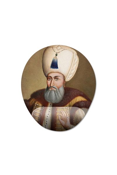 Pixxa نموذج لوحة الماوس Kanuni Sultan سليمان مع مسند للمعصم - بيضاوي واحد