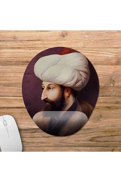 Pixxa فاتح سلطان محمد نموذج لوحة الماوس مع دعم المعصم - 1 بيضاوي
