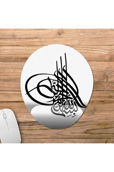 Pixxa نموذج لوحة الماوس مع دعم المعصم العثماني - 1 بيضاوي