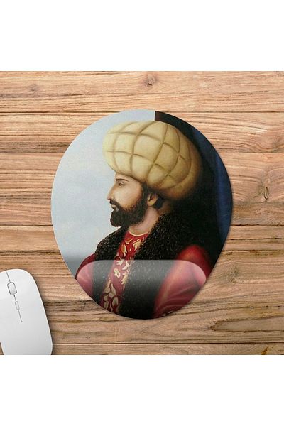Pixxa موديل لوحة الماوس المدعومة بالمعصم من فاطمة سلطان محمد - 2 بيضاوي