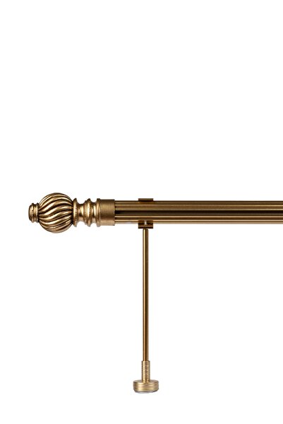 RUSTIKCIM Alüminyum Antik Rustik Perde Askısı Fon Perde Askısı 125 Cm Krs-2