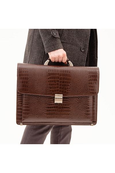 Tamer Tanca Men's Leather Briefcase Bag 898 217 Erk Canta Y22