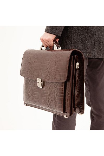 Tamer Tanca Men's Leather Briefcase Bag 898 217 Erk Canta Y22