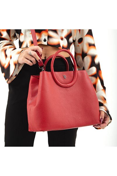 Tamer Tanca Women's Leather Shoulder Bag 898 6050 Bn Bag Sk 22/23