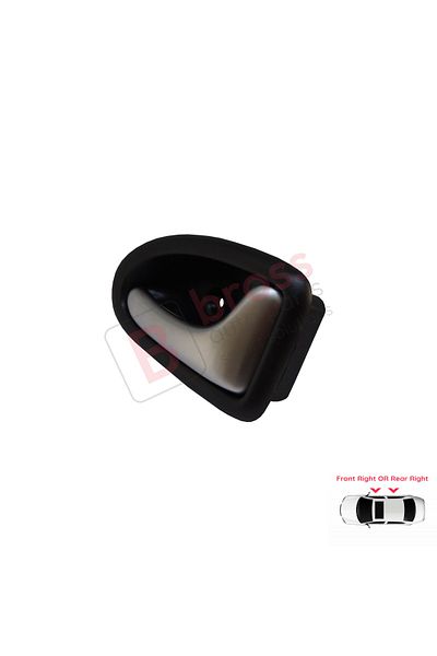 Bross Otomotiv Inner Front Or Rear Right Door Handle Chrome Plated For Renault