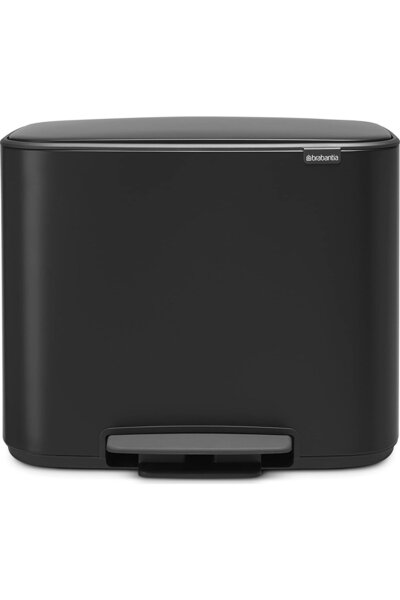 Brabantia Pedallı Çöp Kovası 3 X 11 Lt Mat Siyah Bra121104