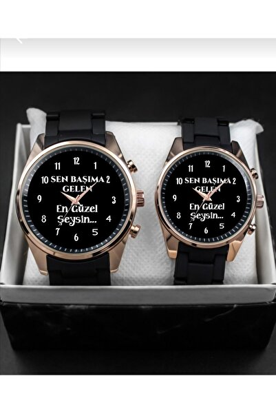 Kubbehan Sen Başıma Gelen En Güzel Şeysin Yazılı Sevgili Saati