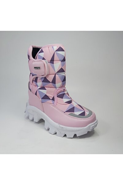 pepino 1377 Pembe Mor Kız Çocuk Cırtlı Kar Botu