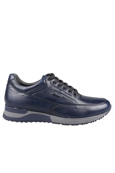 Fosco Ανδρικά παπούτσια casual 2010-1 από γνήσιο δέρμα Navy Blue