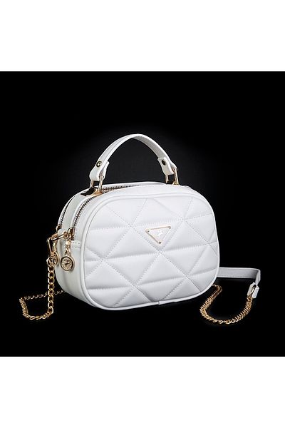 By Hakan Byhakan Nas Bag-947 - Dona White Shoulder Bag Crossbody