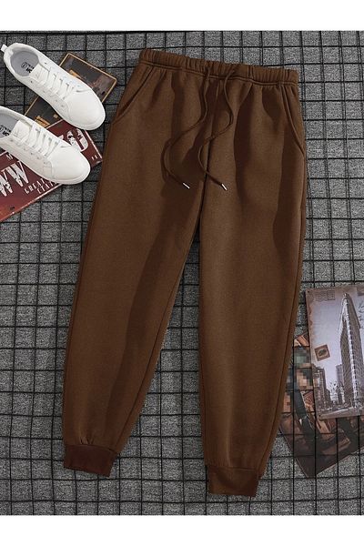 Mad&Calf Ανδρικό φούτερ Regular Fit με ελαστικά πόδια
