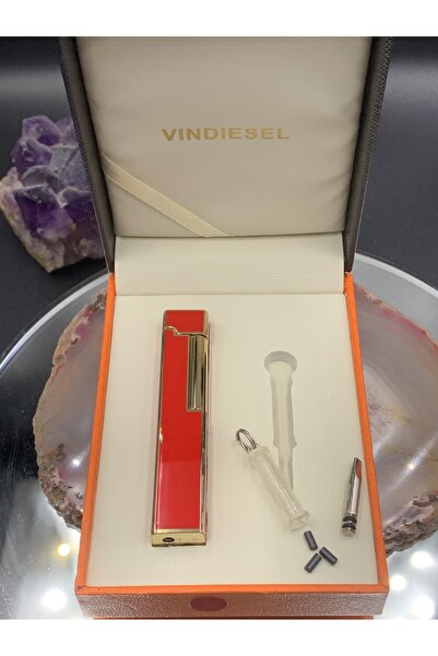 Vindiesel Kişiye Özel Özel Kutulu Küp Model Salsa Kırmızısı Çakmak